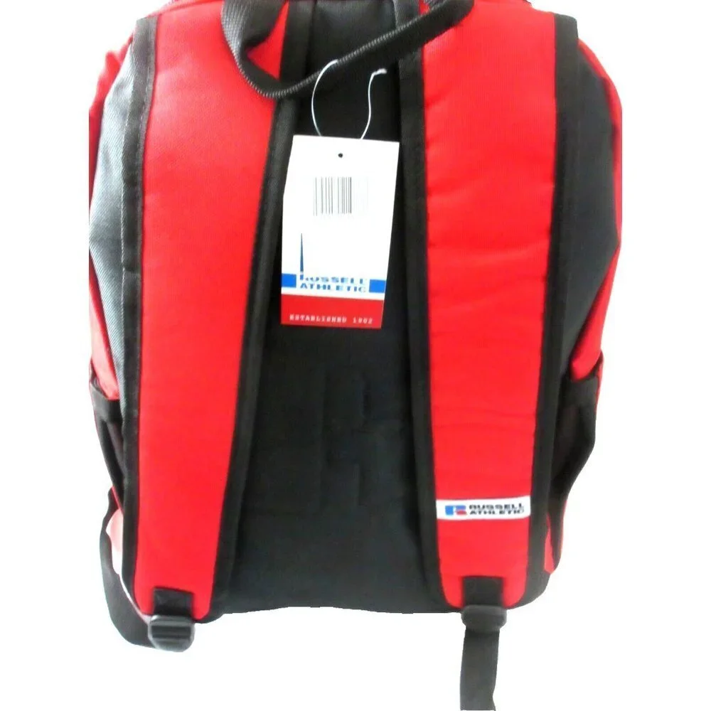 Russell Athletic Since 1902 Classic Backpack Travel Gym Bag Red Black NWT